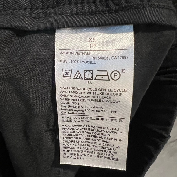 313. Banana Republic Black Cargo Joggers Pants XS - Picture 7 of 8